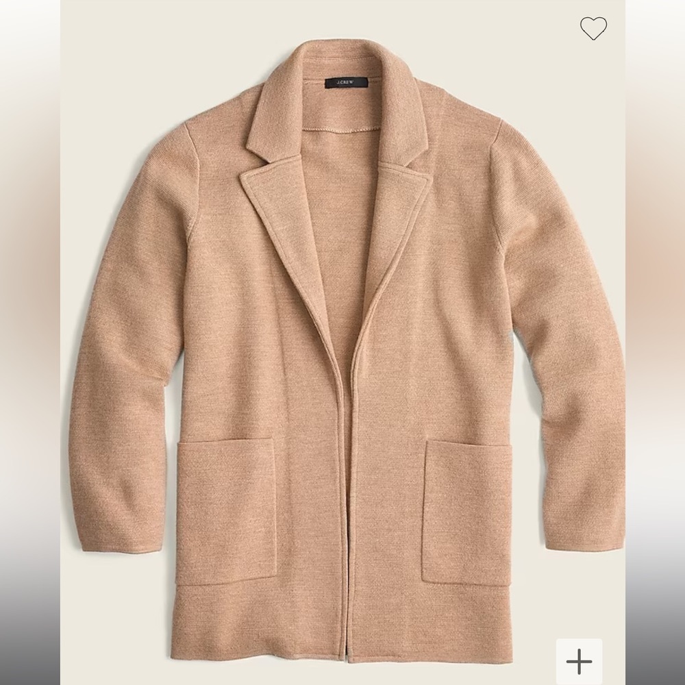 Sophie open front sweater blazer